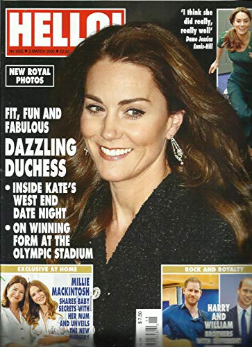 HELLO! MAGAZINE NEW ROYAL PHOTOS MARCH, 09th 2020 NO. 1625 PRINTED IN UK