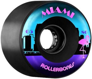 miami bones outdoor roller skate wheels (set of 8)