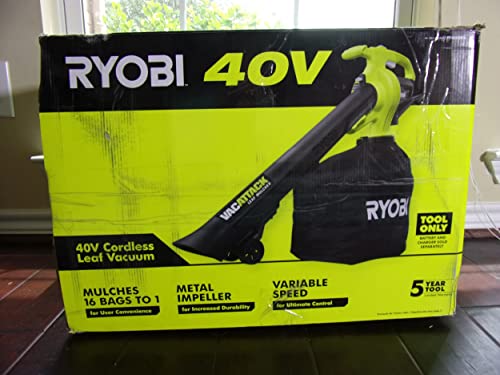 RYOBI 40-Volt Lithium-Ion Cordless Battery Leaf Vacuum/Mulcher (Tool Only)