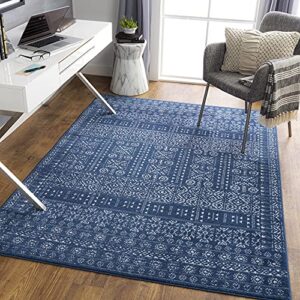 artistic weavers bohemian moroccan goldie area rug,7'10" x 10',navy
