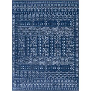 Artistic Weavers Bohemian Moroccan Goldie Area Rug,7'10" x 10',Navy