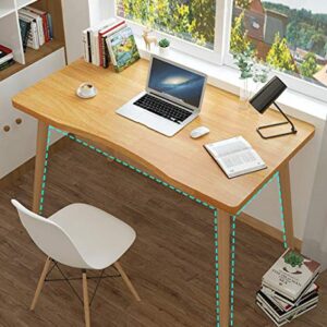 Waterproof Writing Desk Wooden PC Laptop Table,Modern Computer Desk Workstation for Office Bedside Living Room-A 70x40x73cm