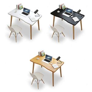 Waterproof Writing Desk Wooden PC Laptop Table,Modern Computer Desk Workstation for Office Bedside Living Room-A 70x40x73cm