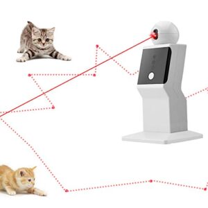 lasocuhoo cat laser toy automatic, random moving interactive laser cat toy for indoor cats, kittens, cat red dot exercising toy, fit for most cats