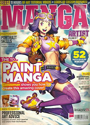 MANGA ARTIST MAGAZINE, ISSUE, 2016 VOL. 3 VIDEO & BRUSHES! NOT INCLUDE