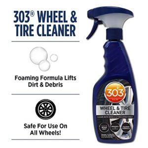 303 Wheel and Tire Cleaner - Cleans Both Wheels and Tires Effectively - Tough on Brake Dust - Removes Tire Browning - Foaming Formula, 15.5 fl. oz. (30596CSR) Packaging May Vary