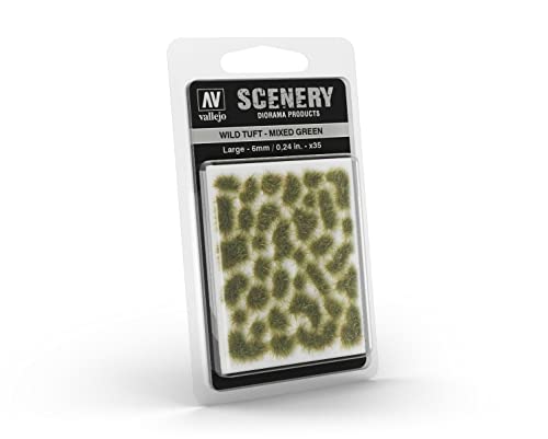 Mixed Green Wild Tuft Large 6mm / 0.24 in. Vallejo Paints