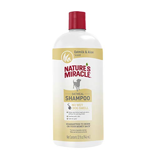 Nature's Miracle Oatmeal Shampoo for Dogs, 32 Ounces, Oatmilk and Aloe Scent