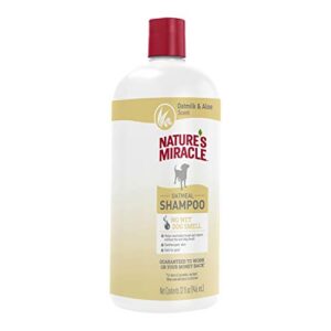 Nature's Miracle Oatmeal Shampoo for Dogs, 32 Ounces, Oatmilk and Aloe Scent