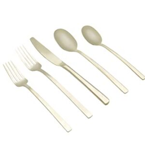 Cambridge Silversmiths Beacon Champagne Satin 20 Piece Flatware Set, Service for 4, silver