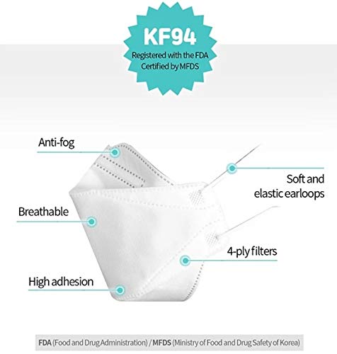 (Pack of 10) [Heal Made] (Age 5 to 14) 4-Layers Premium Filters (KF94 Certified) Kids Face Mask (Made in Korea) Respirators Protective Disposable Dust Covers (Children Youth Teen) Individual Packaged