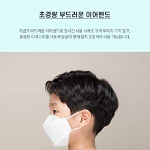 (Pack of 10) [Heal Made] (Age 5 to 14) 4-Layers Premium Filters (KF94 Certified) Kids Face Mask (Made in Korea) Respirators Protective Disposable Dust Covers (Children Youth Teen) Individual Packaged