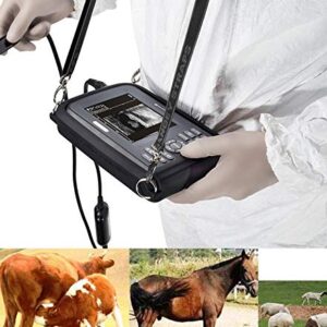 Portable Ultrasound Scanner for Veterinary,Digital PalmSmart Ultrasonic Scanner Veterinary Pregnancy V8 with Rectal Probe for Large Animals like Cattle, Horse, Camel, Equine, Goat, Cow and Sheep