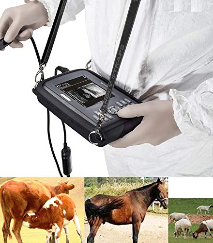 Portable Ultrasound Scanner for Veterinary,Digital PalmSmart Ultrasonic Scanner Veterinary Pregnancy V8 with Rectal Probe for Large Animals like Cattle, Horse, Camel, Equine, Goat, Cow and Sheep