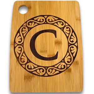 Custom Catch Personalized Cutting Board - Custom Bamboo Gift - Letter C