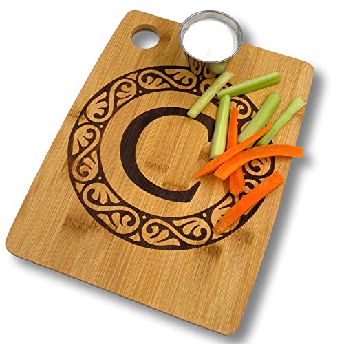 Custom Catch Personalized Cutting Board - Custom Bamboo Gift - Letter C