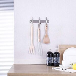 None/Brand Rustproof Coat Rack Wall Mounted Stainless Steel 3-Hook Towel Hook Hook Rack Hook Rail Rust Resistant Brushed Finish, AH203H3-2