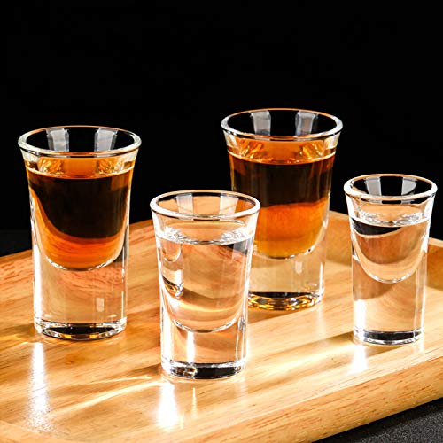 1.2oz / 35ml Shot Glass Set with Heavy Base, Clear Shot Glasses for Whiskey, Vodka and Liqueurs, Set of 24