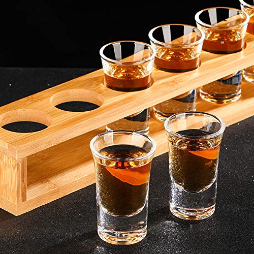 1.2oz / 35ml Shot Glass Set with Heavy Base, Clear Shot Glasses for Whiskey, Vodka and Liqueurs, Set of 24