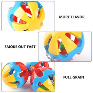 balacoo 2Pcs Bird Hanging Ball Chewing Treat Toy Cage Play Toy for Parrot Parakeet Cockatiel Conure