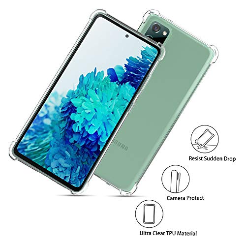 Arae Case for Samsung Galaxy S20 FE 5G, Premium Soft and Flexible TPU [Scratch-Resistant] Phone Case for Samsung Galaxy S20 FE 5G, Crystal Clear, 6.5-Inch