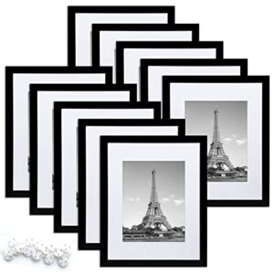 upsimples 10 pack 8x10 frame and 10 pack 5x7 picture frame, black