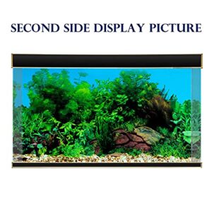 ELEBOX New 20" x 48" Fish Tank Background Stickers Wallpaper 2 Sided Seaweed Water Plants Aquarium Background Decoration