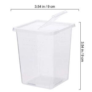 Balacoo 2pcs Plastic Reptile Box Snake Turtle Breeding Box Case Feeding Hatching Container Pet Spider Scorpion Lizard Tank House for Home