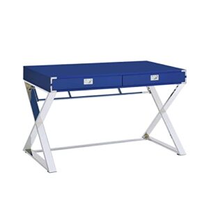 picket house furnishings estelle desk in glossy blue