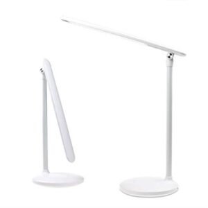 eye-caring led folding desk lamp eye protection portable charging touch dimming with memory function rotating reading and writing table lamp office lamp (color : white)