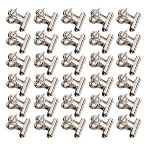 z zicome 1.2" metal clips with pins for cork boards, bulletin boards, silver, 30 pack