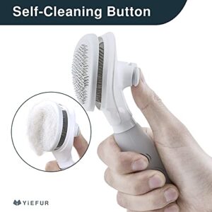 Cat Hair Brush,Cat Brush for Shedding,Soft Silicone Self Cleaning Brush for Short and Long Haired Cats for Grooming and Shedding