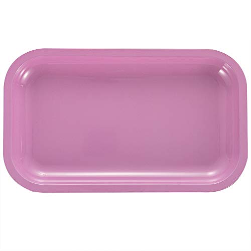 NERANENA Metal Tray 10.6" x 6.3" (Pink - Medium Size)