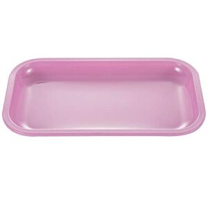 NERANENA Metal Tray 10.6" x 6.3" (Pink - Medium Size)