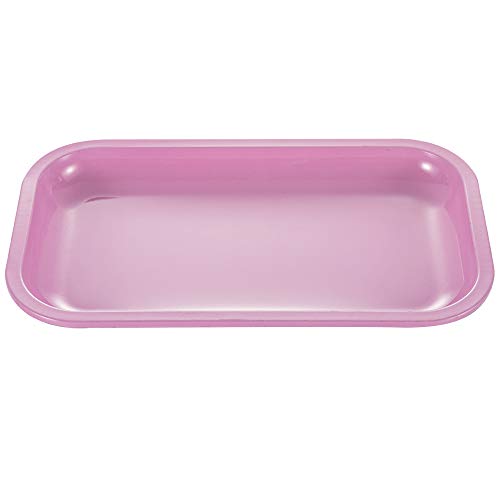 NERANENA Metal Tray 10.6" x 6.3" (Pink - Medium Size)