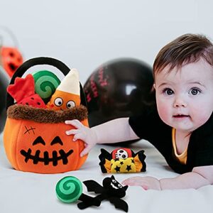 teytoy My First Halloween Pumpkin Set 8Pcs Halloween Plush Toys for Babies and Toddler,Stuffed Pumpkin Plush Halloween Baby Gifts,Halloween Party Decoration