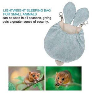 TOPINCN Small Animal Sleeping Bag Pouch Winter Soft Warm Pet Bed House Hamster Hanging Bed Nest for Ferret Hedgehog Sugar Glider Chinchillas (L)