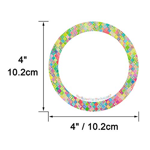 Wisdompro 1-32 Colorful Number Stickers, Line Up Spots/Dots for Classroom, Office (Diameter: 4 inch)