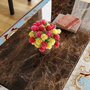 DKLGG Faux Marble Coffee Table Set of 3 Piece, Living Room Table Set Coffee Table & 2pcs End Table with Metal Frame Sofa Side Tables Perfect for Living Room Apartment Accent Furniture