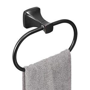 BESy Oil Rubbed Bronze Toilet Tissue Paper Holder with BESy Adhesive Brass Clothes Hook Single Towel Hook for Bathroom Kitchen Garage Square Style Robe Hook Coat Hook Hat Hook