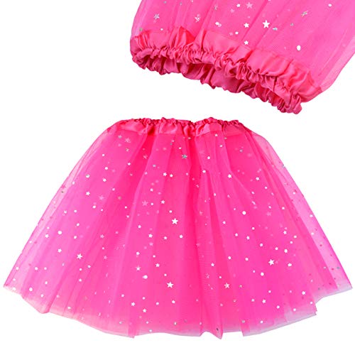 Poualss 10Pcs Princess Dress up Tutu Crown Accessories Tiara Ballet Tutu Skirt for Girls Costume Party Favors (Style 1)