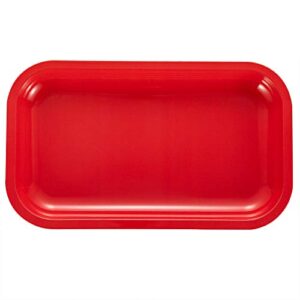 neranena metal tray 10.6" x 6.3" (red - medium size)