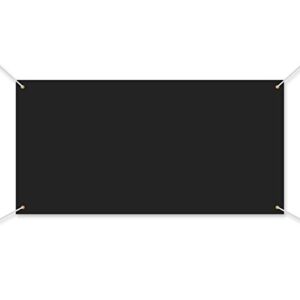 large banners and signs blank parade banner blank banner decoration for design your own characters and patterns indoor outdoor display, 2 x 6 feet (black)