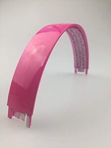 replacement top headband head band repair parts compatible with beats solo 2 wired on-ear headphones (pink)
