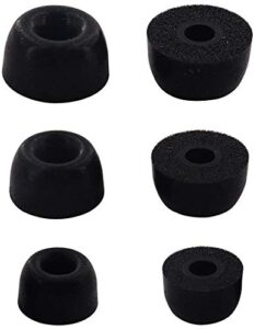 rayker foam eartips replacement for jabra elite 65t active 75t headphone, small/medium/large 3 sizes soft foam ear tips earbud covers for jabra elite/active 65t 75t, 3 pairs, sml