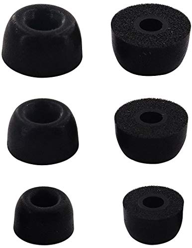 Rayker Foam Eartips Replacement for Jabra Elite 65t Active 75t Headphone, Small/Medium/Large 3 Sizes Soft Foam Ear Tips Earbud Covers for Jabra Elite/Active 65t 75t, 3 Pairs, SML