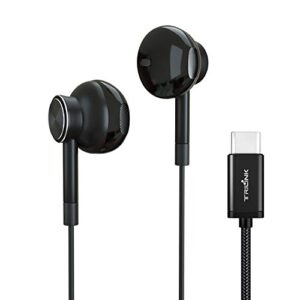 usb type c earbud headphones, hi-res in-ear earphone w/mic compatible with new ipad pro/macbook pro, google pixel 5g/5/4xl/,oneplus 8pro/8, samsung galaxy, htc u12, sony xperia, essential, razer phone