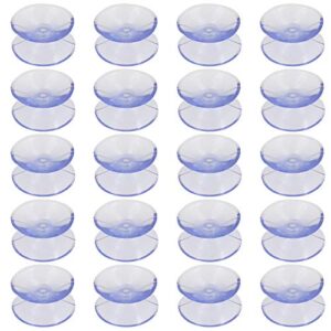 jiozermi 20 pcs double sided suction cups without hooks sucker pads for glass plastic 20mm/0.8 inch