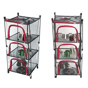 Tongina Camping Drying Mesh Rack for Cookware Organizer Dryer Storage Net Basket