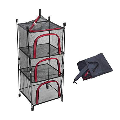 Tongina Camping Drying Mesh Rack for Cookware Organizer Dryer Storage Net Basket